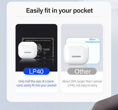 Lenovo LP 40 Bluetooth Oordopjes - Wireless Earphones