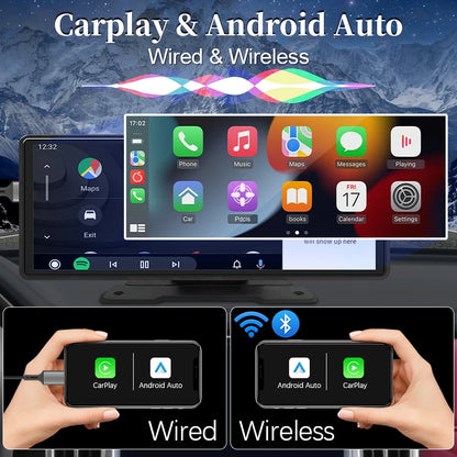 Universele Apple CarPlay & Android Auto - 10.26 Inch AutoScherm
