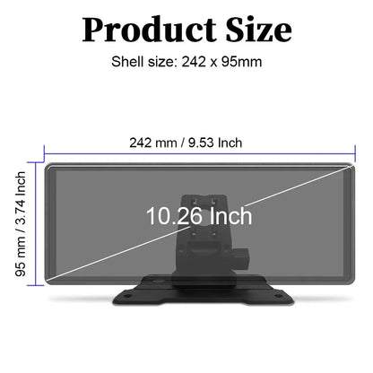 Universele Apple CarPlay & Android Auto - 10.26 Inch AutoScherm