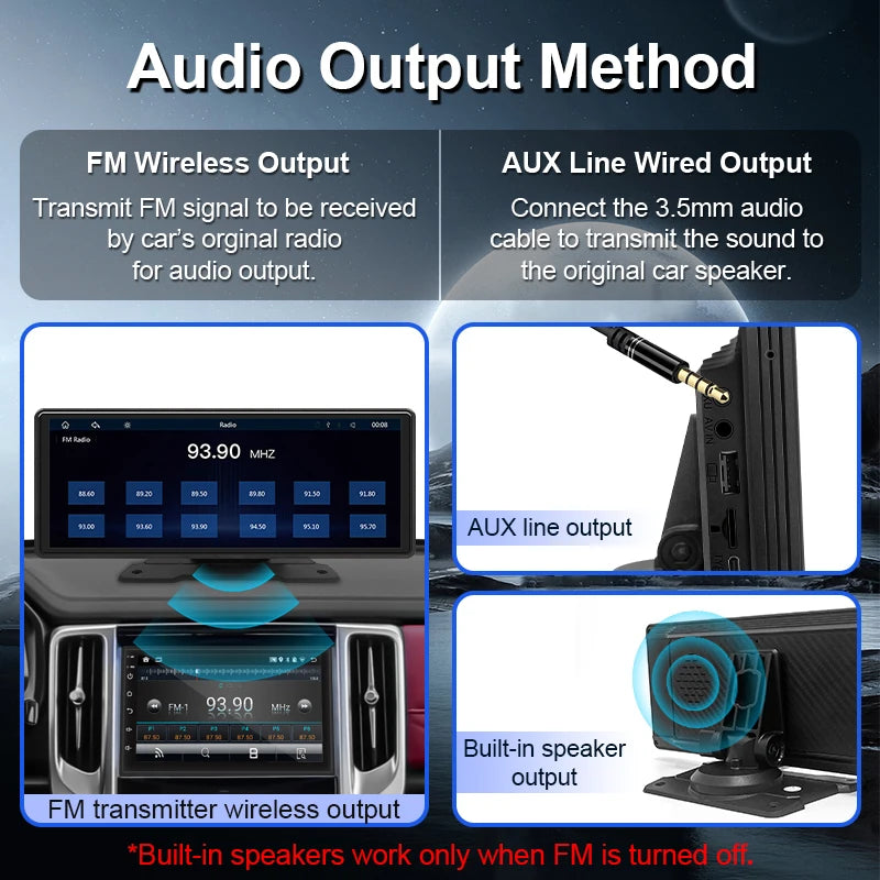 Universele Apple CarPlay & Android Auto - 10.26 Inch AutoScherm