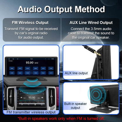 Universele Apple CarPlay & Android Auto - 10.26 Inch AutoScherm